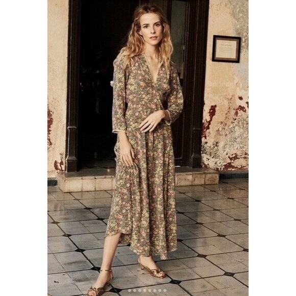 Doen Catskill Dress in Green Valley Floral XL - Picture 1 of 6